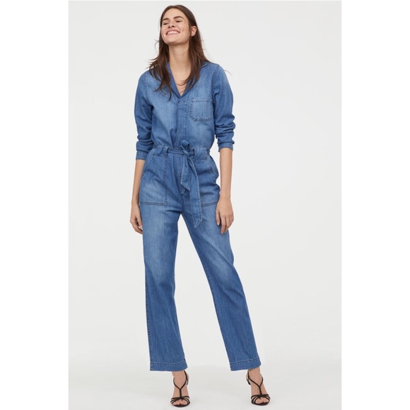 h&m jumpsuit denim